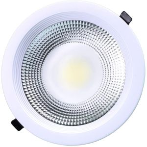 Downlight LED COB redondo empotrar, 30w 3000 lm, luz natural 4200k