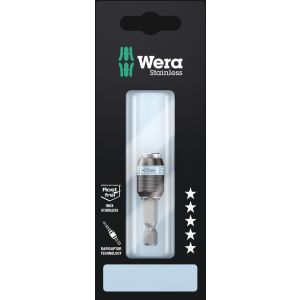 Porta-puntas universal rapidaptor, acero inox 3888/4/1 k sb wera