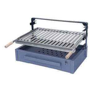 Flores cortes - 38976 - soporte barbacoa cajón y parrilla inox. 80x43x42 cm