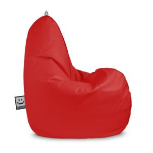 Puff pera relax polipiel  exterior o interior rojo happers xl