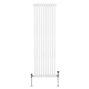 Radiador tradicional vertical de 2 columnas - 1800x 472mm - blanco