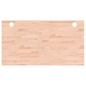 vidaXL tablero de escritorio madera maciza de haya 110x60x1,5 cm