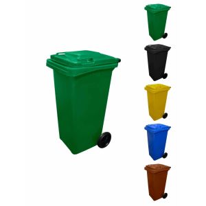Contenedor de basura reciclables de colo | 240 l - verde