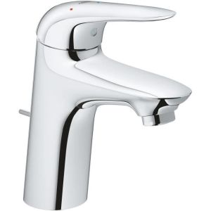 Grohe mezclador monomando de lavabo s-size wave chrome 23581001