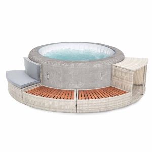 Spa hinchable Bestway zurich ø180x66 cm airjet + revestimiento k2o half sur