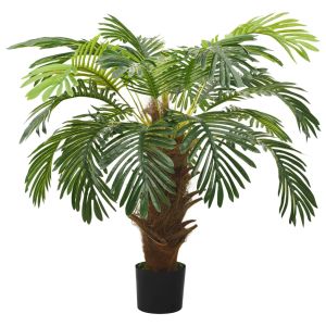 vidaXL palmera cycas artificial con macetero 90 cm verde