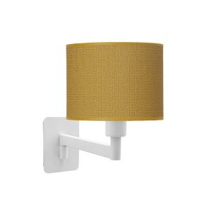 Aplique de pared moda amarillo  17cm