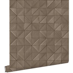 Estahome papel pintado 3d gráfico marrón - 50 x 900 cm - 139327