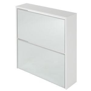 Zapatero mueble armario cómoda pasillo salón espejo blanco