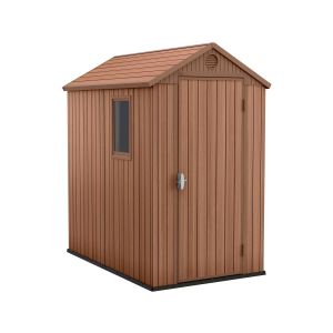 Abri jardin résine "darwin 46" - 2.2 m² - 125.8 x 184.5 x 205 cm - marron