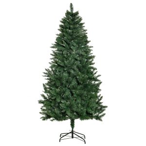 Árbol de navidad PVC, acero color verde 90x90x180 cm Homcom