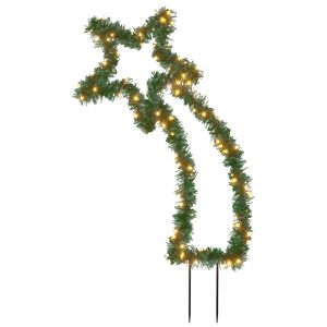 vidaXL estrella fugaz de luces navidad con estacas 115 LED 89 cm