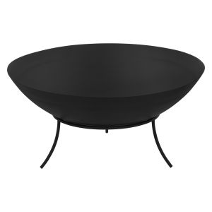 Cuenco de fuego ø50 cm acero negro brasero exterior barbacoa