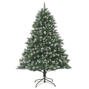 Árbol de navidad artificial con soporte PVC 240 cm es2801