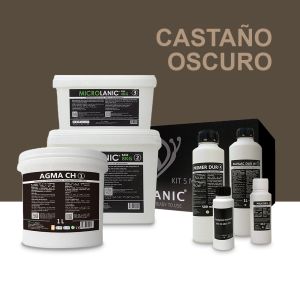 Kit microcemento sar 5m² paredes/suelos castaño oscuro