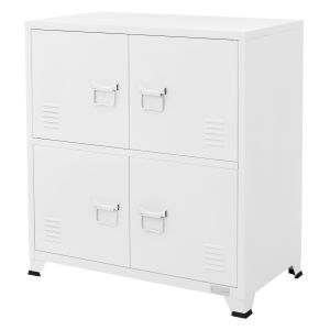 Archivador de oficina 75x40x80,5 cm acero blanco