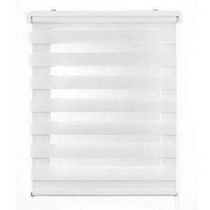 Storesdeco | estor noche y día, estor enrollable doble blanco, 160 x 180cm