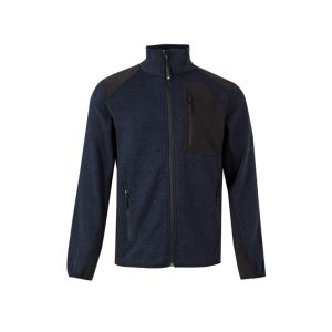 Chaqueta punto afelpado s azul navy/negro