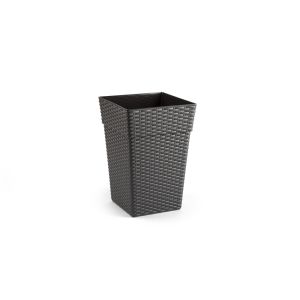 MACETA RATTAN ALTA 20 CM WENGUE