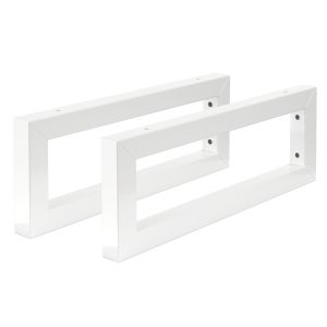 Soporte de pared para lavabo juego de 2 450x150 mm acero blanco