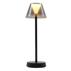 Lámpara de mesa LED inalámbrica h34cm beverly black