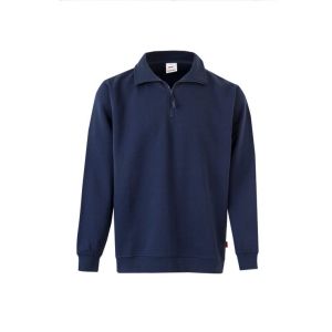 Sudadera media cremallera m azul navy