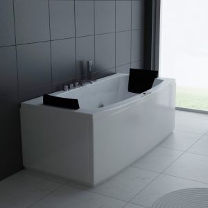 Ecode® bañera hidromasaje "malaga" 170x80x58cm con mantenedor de calor