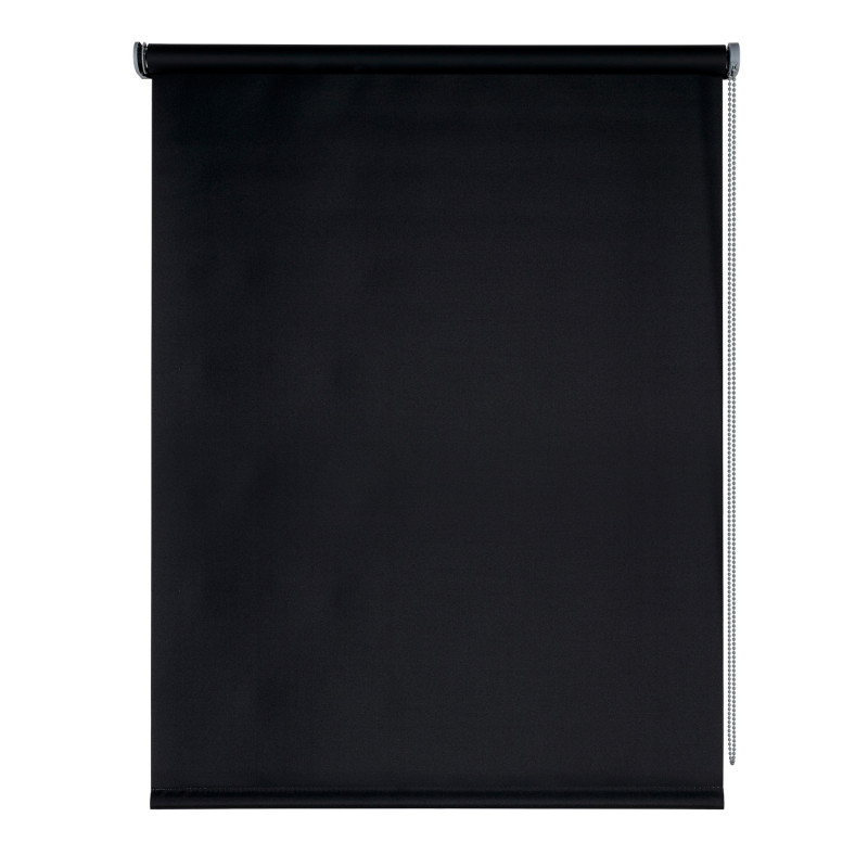 Estor Opaco Moon, Estor enrollable Blackout Negro, 160 x 250 cm